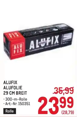 Metro Alufix alufolie Angebot