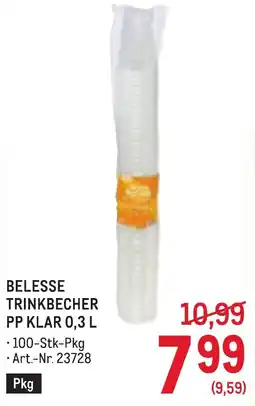 Metro Belesse trinkbecher pp klar Angebot