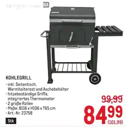 Metro Kohlegrill Angebot