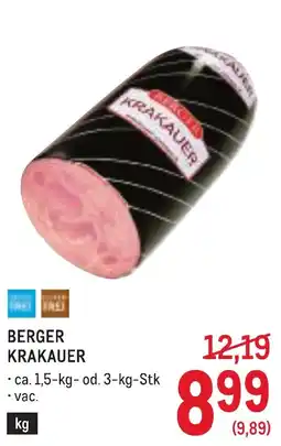 Metro Berger krakauer Angebot