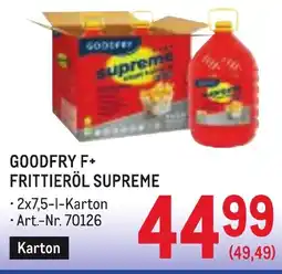 Metro Goodfry f+ frittieröl supreme Angebot