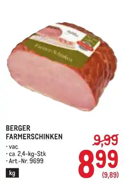 Metro Berger farmerschinken Angebot