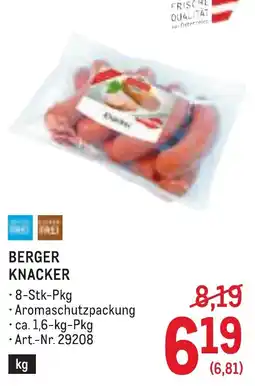 Metro Berger knacker Angebot