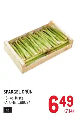 Metro Spargel grün Angebot