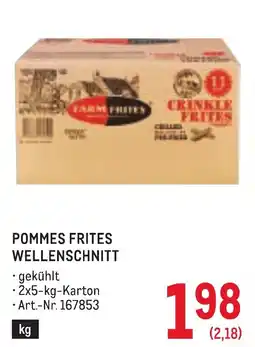 Metro Pommes frites wellenschnitt Angebot