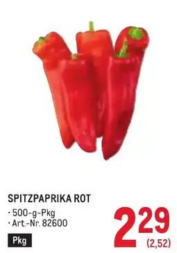 Metro Spitzpaprika rot Angebot