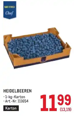 Metro Heidelbeeren Angebot