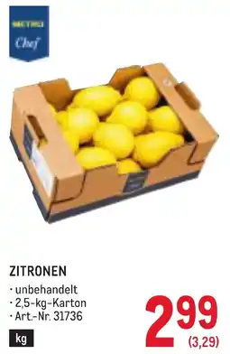 Metro Zitronen Angebot