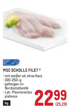 Metro Msc scholle filet Angebot
