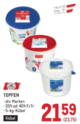 Metro Topfen Angebot