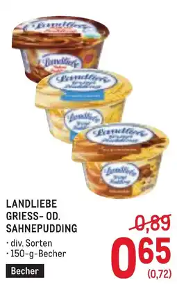 Metro Landliebe griess- od. sahnepudding Angebot