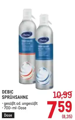Metro Debic sprühsahne Angebot