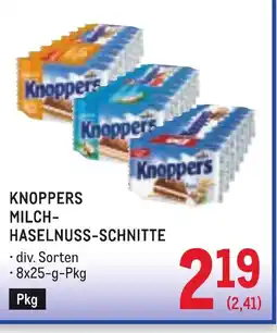 Metro Knoppers milch- haselnuss-schnitte Angebot