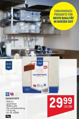 Metro Sachertorte Angebot