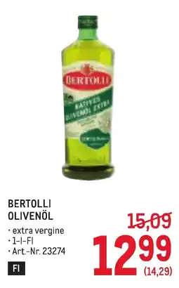 Metro Bertolli olivenöl Angebot