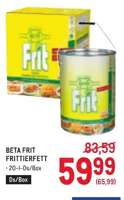 Metro Beta frit frittierfett Angebot