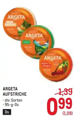 Metro Argeta aufstriche Angebot