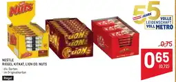 Metro Nestle riegel kitkat, lion od. nuts Angebot
