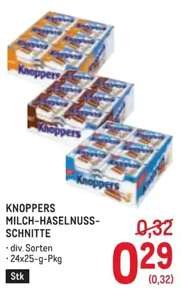 Metro Knoppers milch-haselnuss- schnitte Angebot