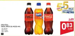 Metro Coca cola, fanta, sprite od. mezzo-mix Angebot