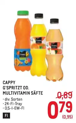 Metro Cappy g'spritzt od. multivitamin säfte Angebot