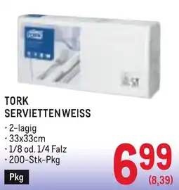 Metro Tork servietten weiss Angebot