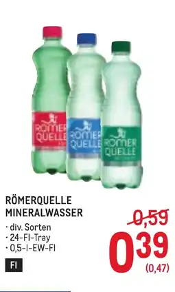 Metro Römerquelle mineralwasser Angebot