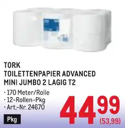 Metro Tork toilettenpapier advanced mini jumbo 2 lagig t2 Angebot