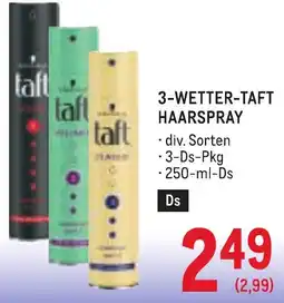 Metro 3-wetter-taft haarspray Angebot
