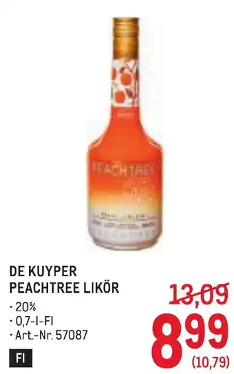 Metro De kuyper peachtree likör Angebot