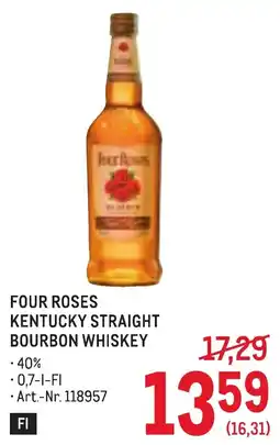 Metro Four roses kentucky straight bourbon whiskey Angebot
