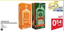 Metro Jägermeister kräuterlikör oder orange Angebot