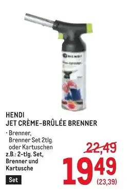 Metro Hendi jet crème-brûlée brenner Angebot