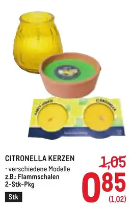 Metro Citronella kerzen Angebot