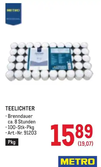 Metro Teelichter Angebot