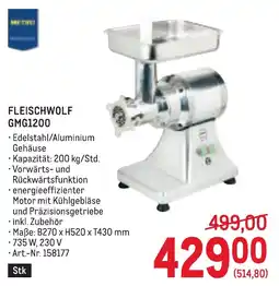 Metro Fleischwolf gmg1200 Angebot