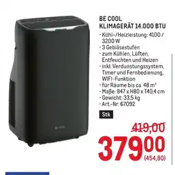 Metro Be cool klimagerät 14.000 btu Angebot