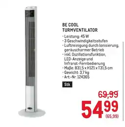 Metro Be cool turmventilator Angebot