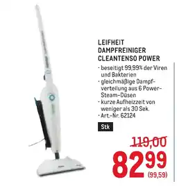 Metro Leifheit dampfreiniger cleantenso power Angebot