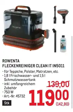 Metro Rowenta fleckenreiniger clean it in5011 Angebot