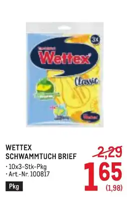 Metro Wettex schwammtuch brief Angebot