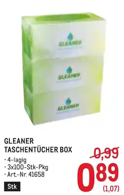 Metro Gleaner taschentücher box Angebot