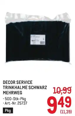 Metro Decor service trinkhalme schwarz mehrweg Angebot