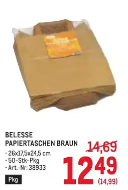 Metro Belesse papiertaschen braun Angebot