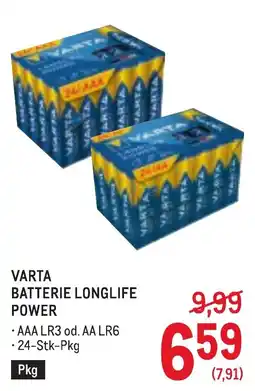 Metro Varta batterie longlife power Angebot