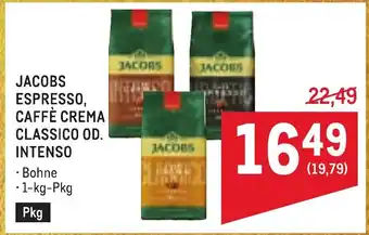 Metro Jacobs espresso, caffè crema classico od. intenso Angebot