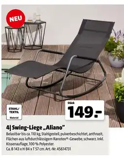 Hagebau Swing-Liege Aliano Angebot