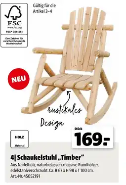 Hagebau Schaukelstuhl timber Angebot