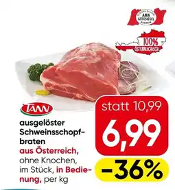 Eurospar Ausgelöster schweinsschopf- braten Angebot