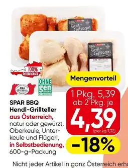 Eurospar Spar bbq hendl-grillteller Angebot